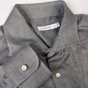 J. Lindeberg‎ GrayButton Shirt Mens Size 17 43 Long Sleeve